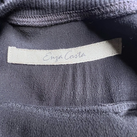 Enza Costa Woven Trapeze Dress Rayon 2 Medium Black - Picture 5 of 9